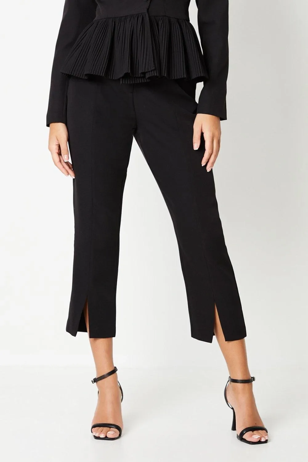 7/8 Split Front Slim Trouser