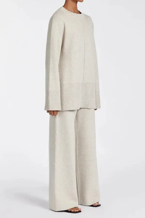 CLEMENCE OAT MARLE KNIT PANT