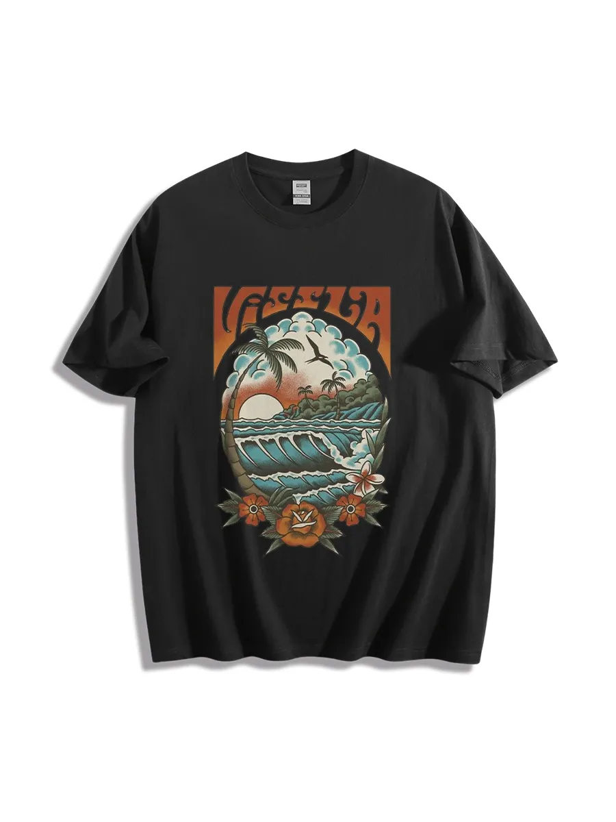Great Wave Pixel Art Tee