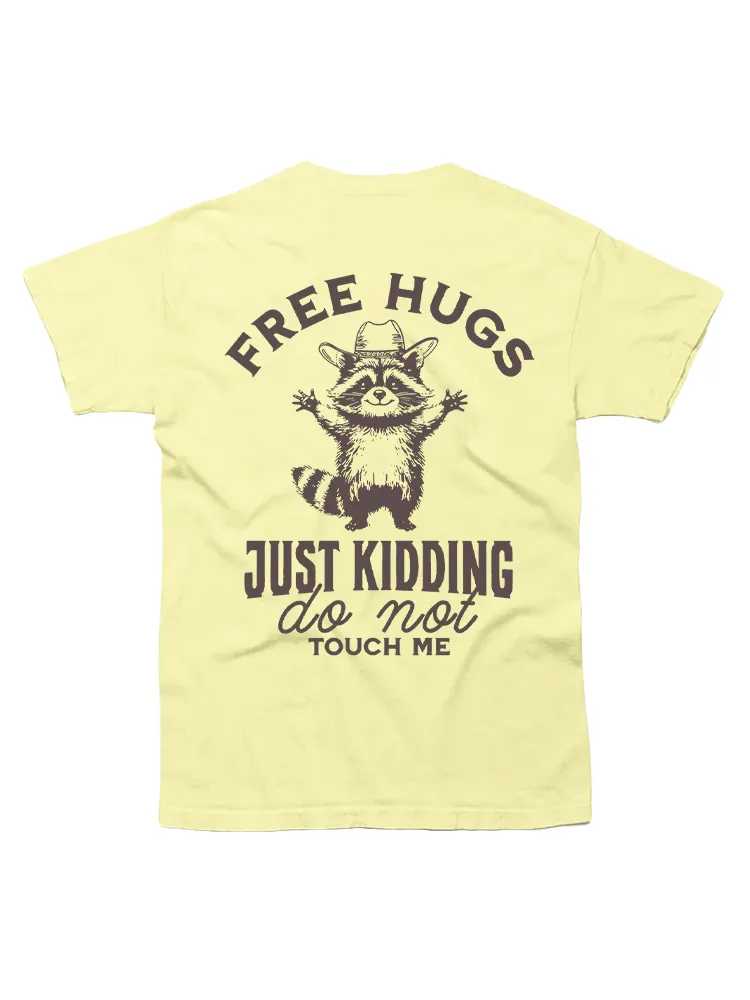 Raising Hands Squirrel Print T-shirt