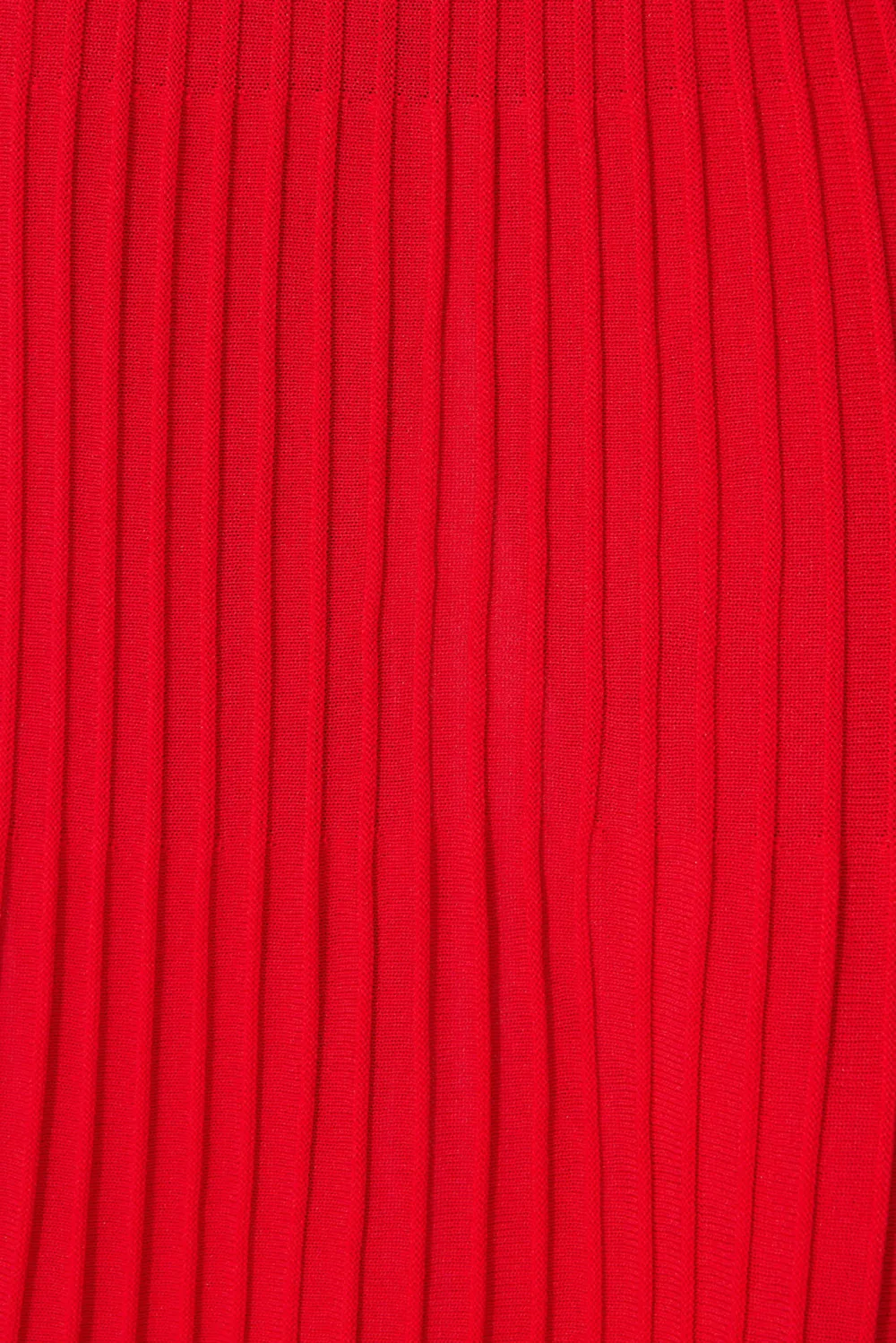 Red Pleated Maxi Skirt