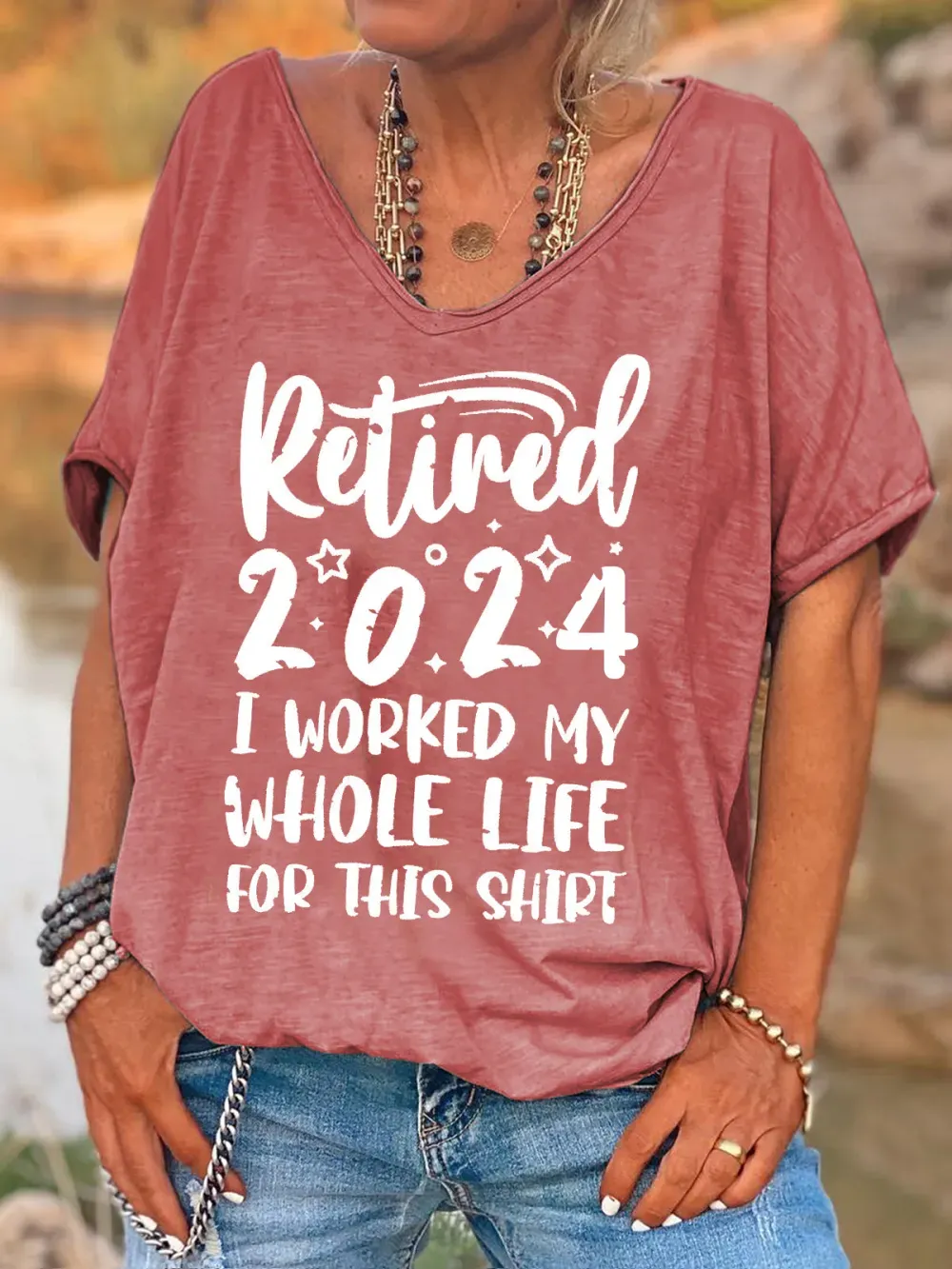 Retired 2024 Print Casual Top