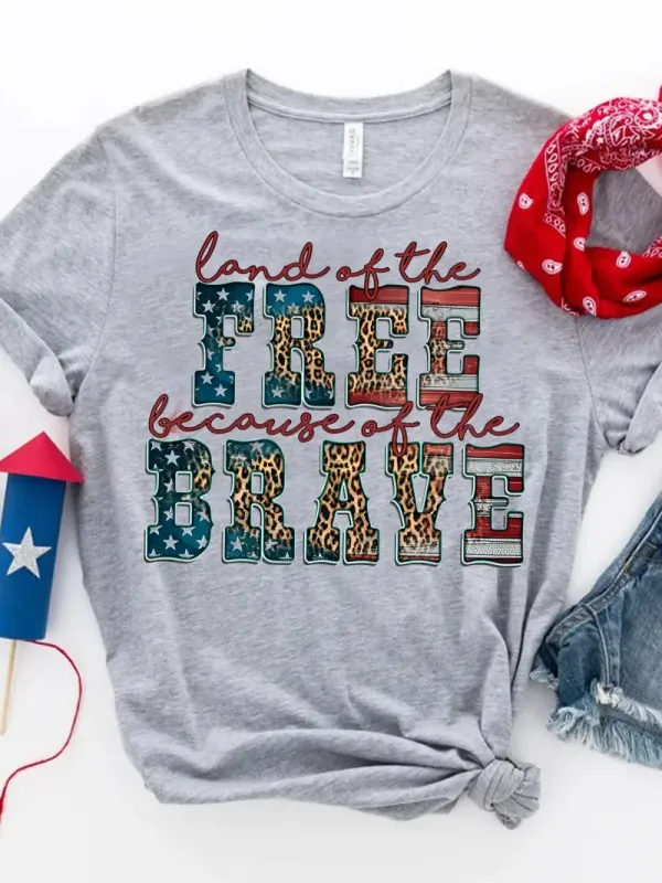 Land Of The Free Because Of The Brave T-Shirt