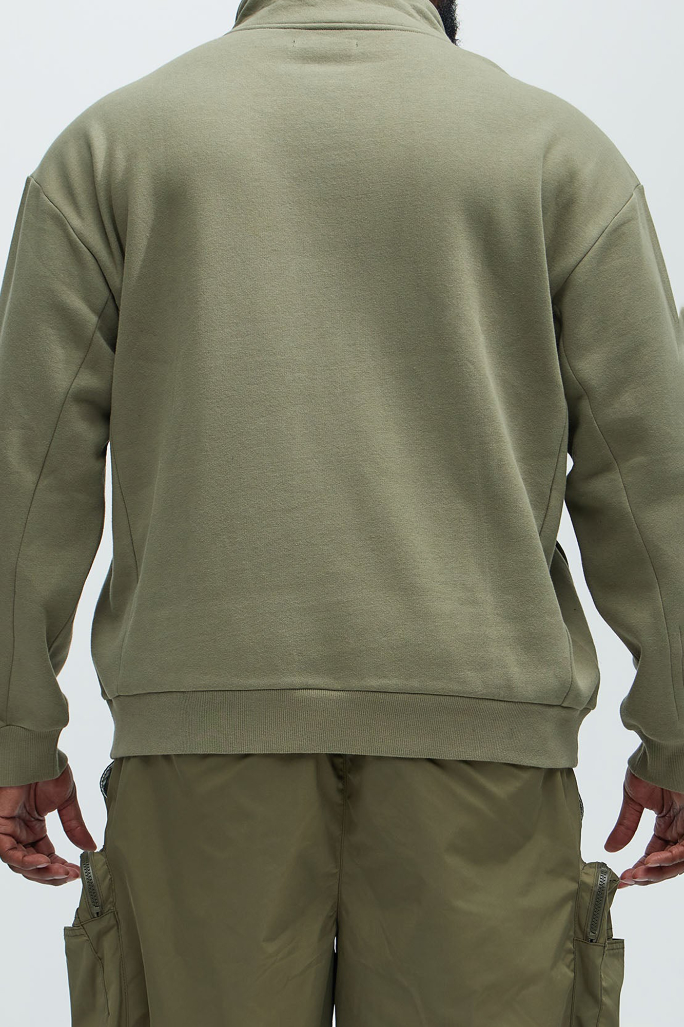 Quarter Zip Collar Sweatshirt