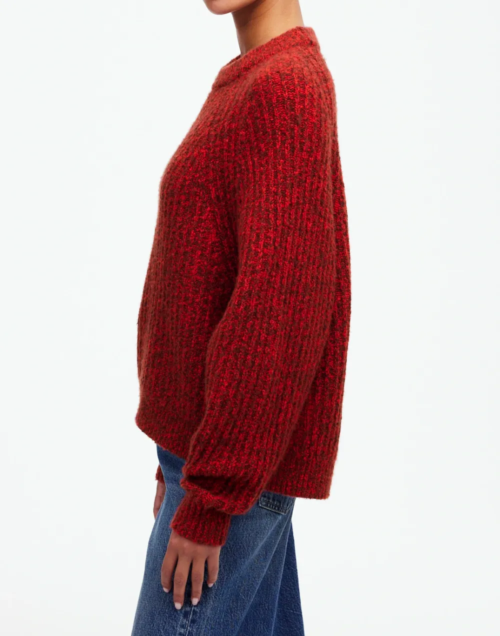 Ribbed Cotton-Blend Sweater