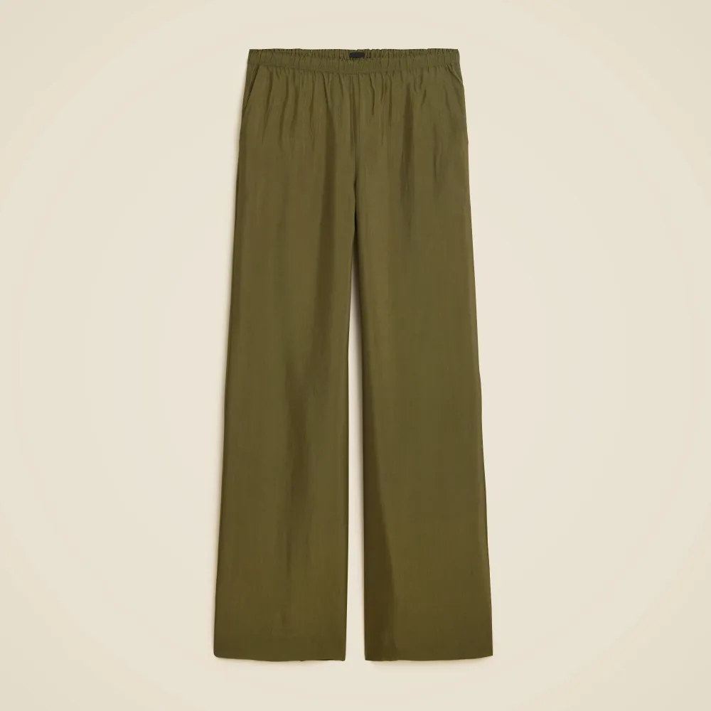 Stratus pant in textured satin