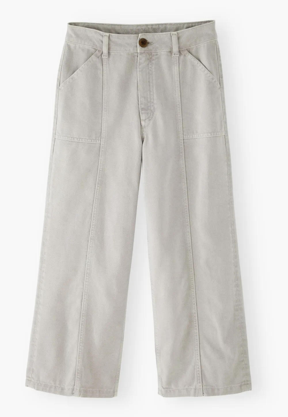 Wide-leg trousers
Cotton twill