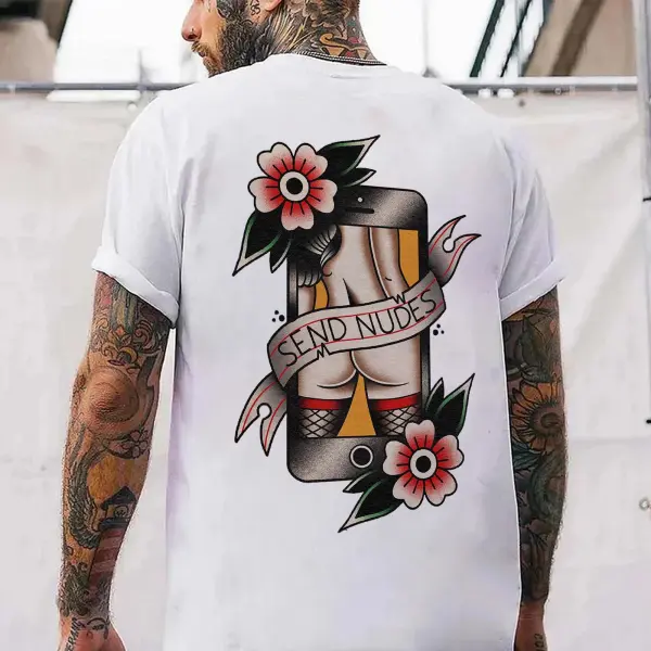 Send Nudes Print Men's T-shirt
