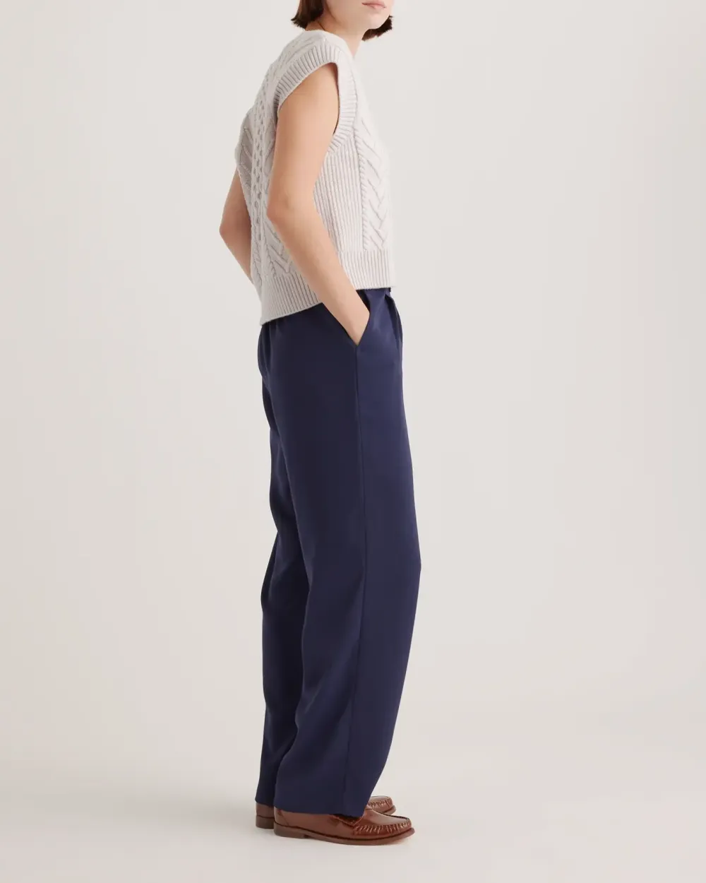 Pleated Wide Leg Pants