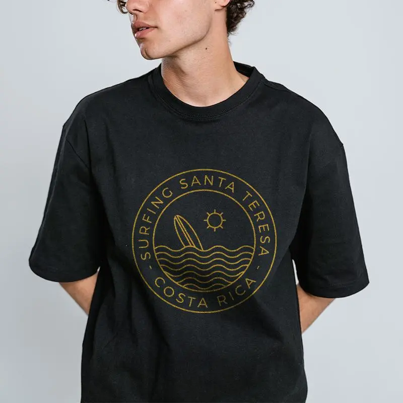 Surfing Santa Teresa Costa Rica Printed T-shirt