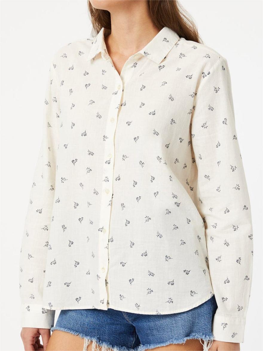 Button-Up Long Sleeve Daily Shirt