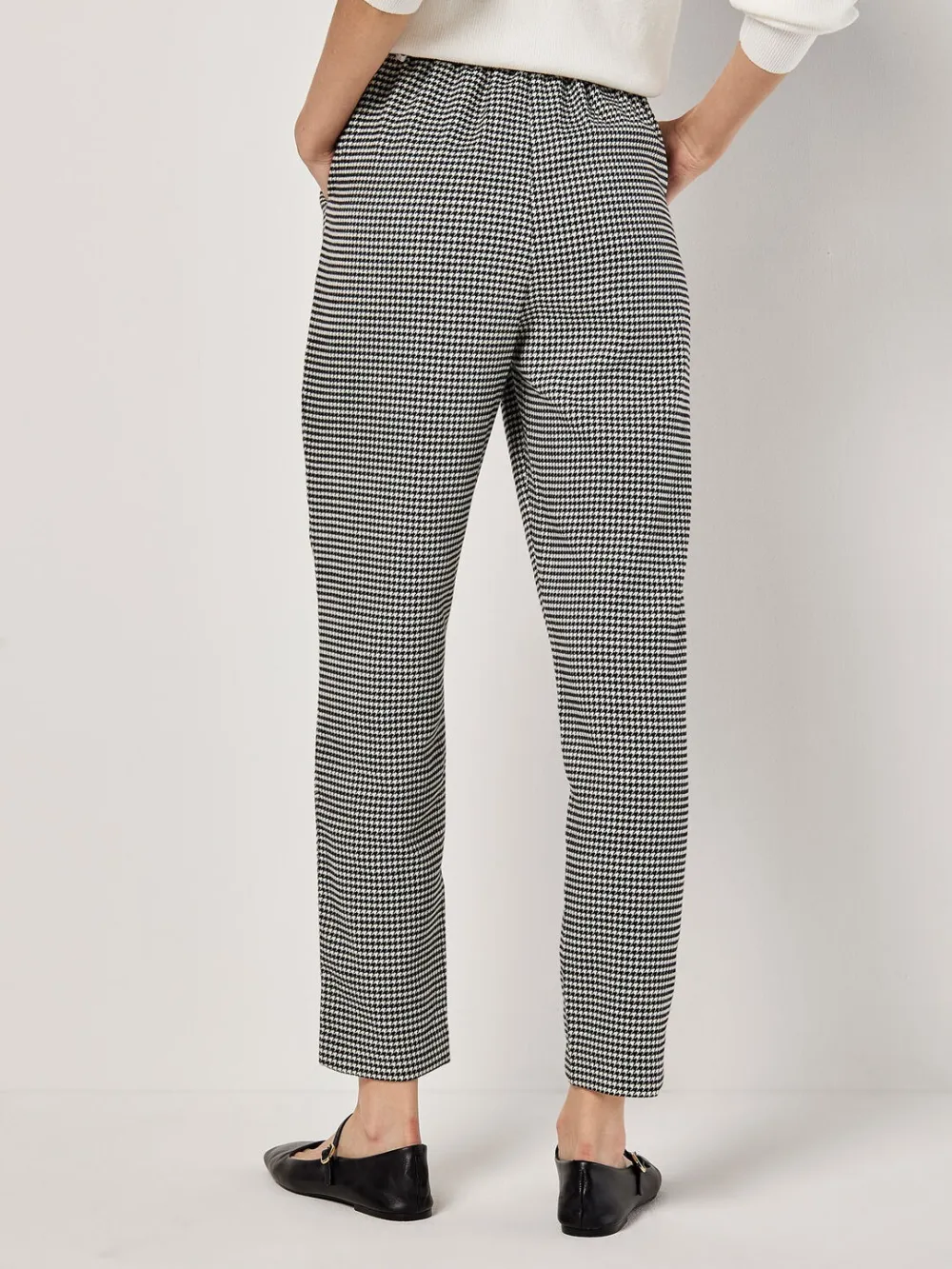 Dogtooth Paperbag Trousers