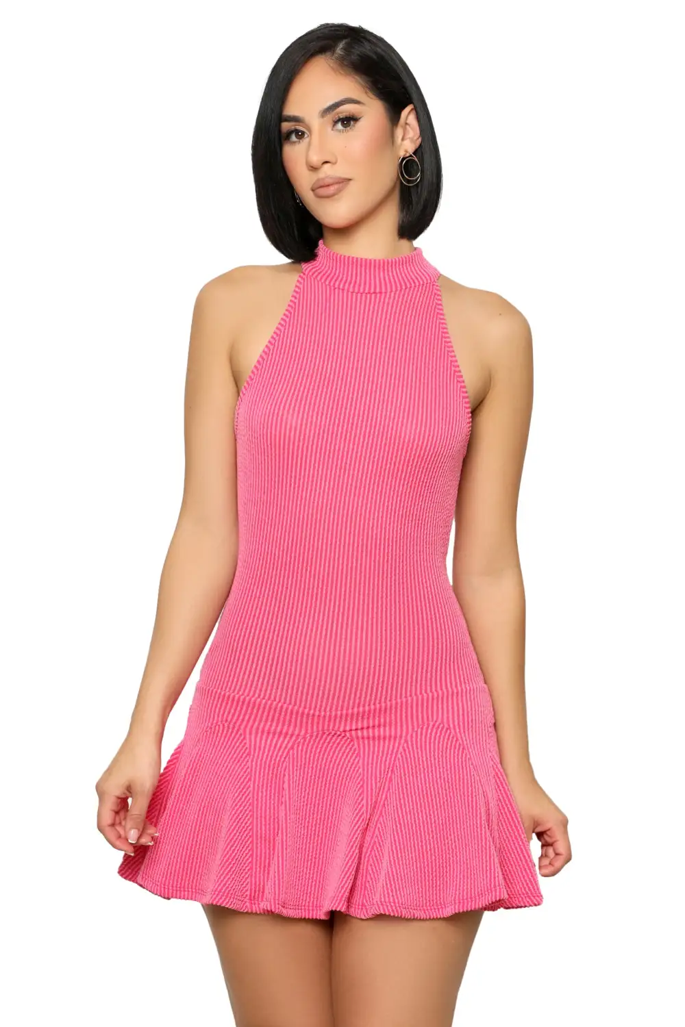 Sassy Ruffle Romper (Pink)