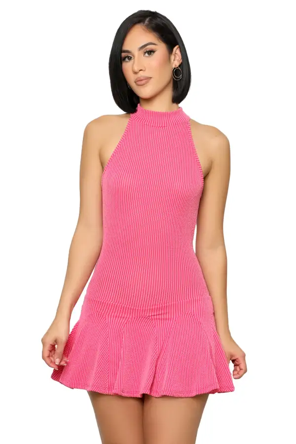 Sassy Ruffle Romper (Pink)