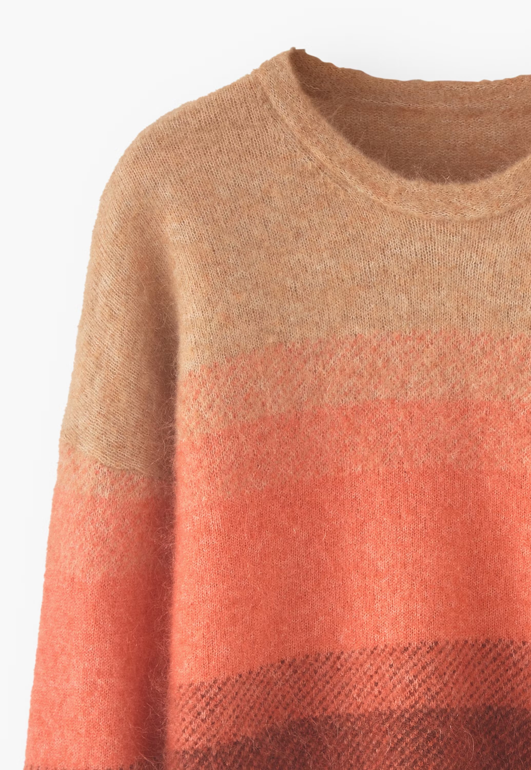 Striped ombre sweater
Mohair & merino wool blend