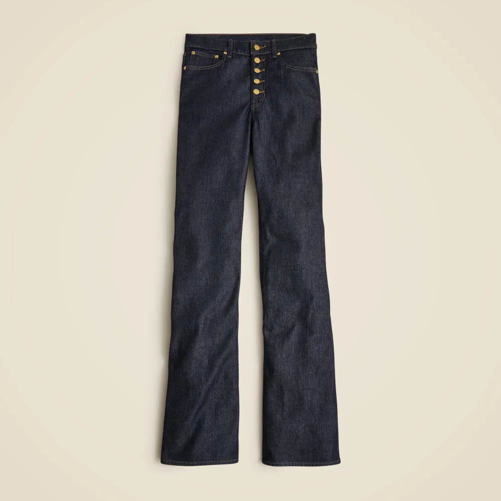 High-rise flare jean semi-stretch