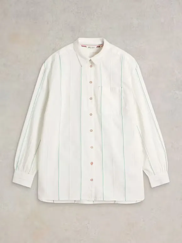 Longline Laurel Cotton Shirt