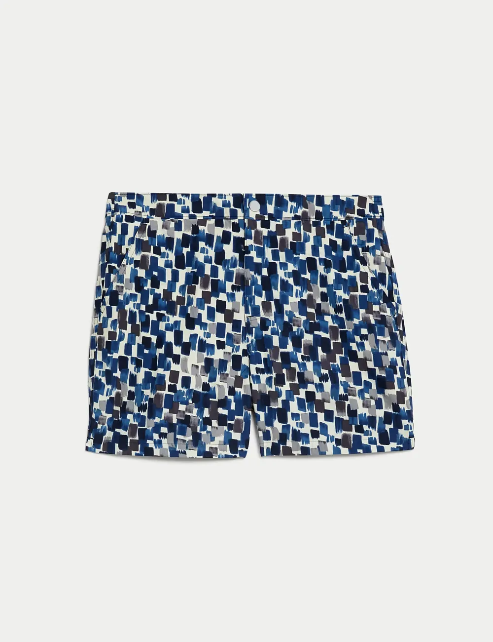 Colorblock Check Shorts