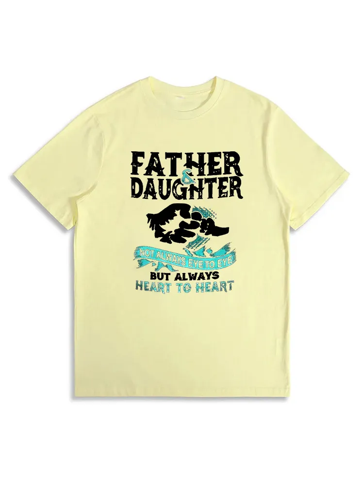 Father & Daughter Heart To Heart Short-Sleeve T-Shirt