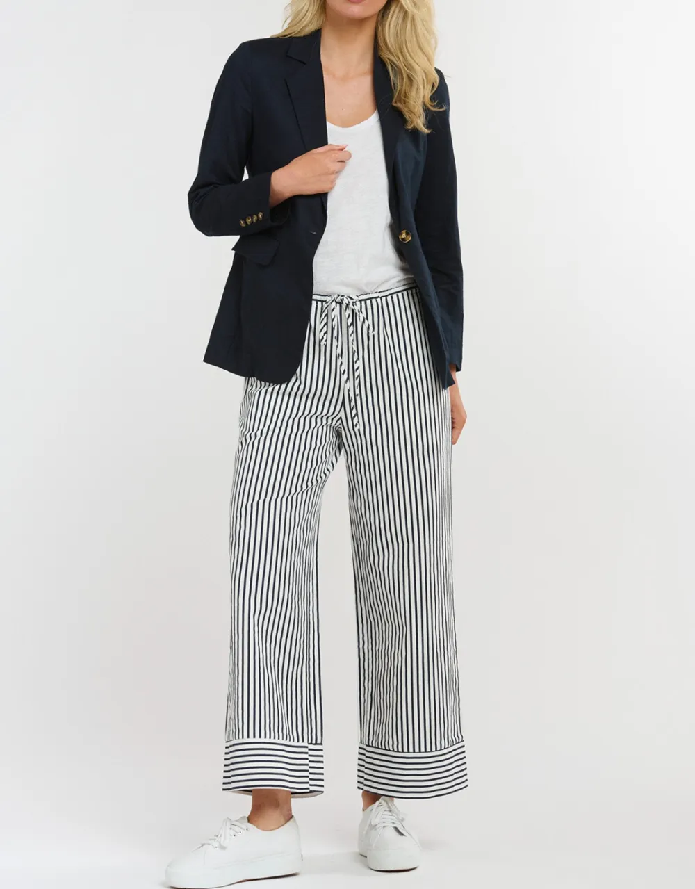 Portofino Linen Blazer - Navy