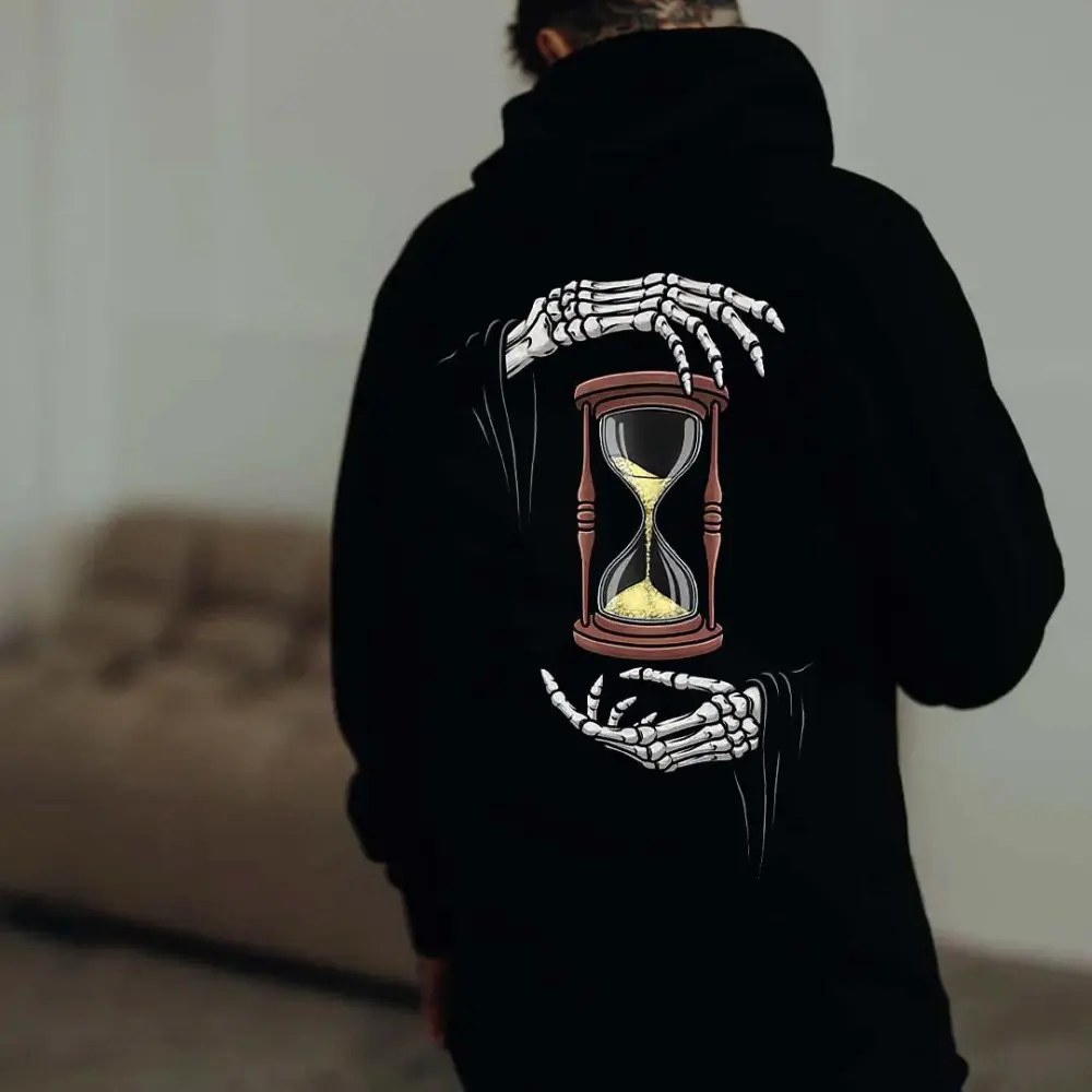 Devil's Hourglass Printed Men's Hoodie