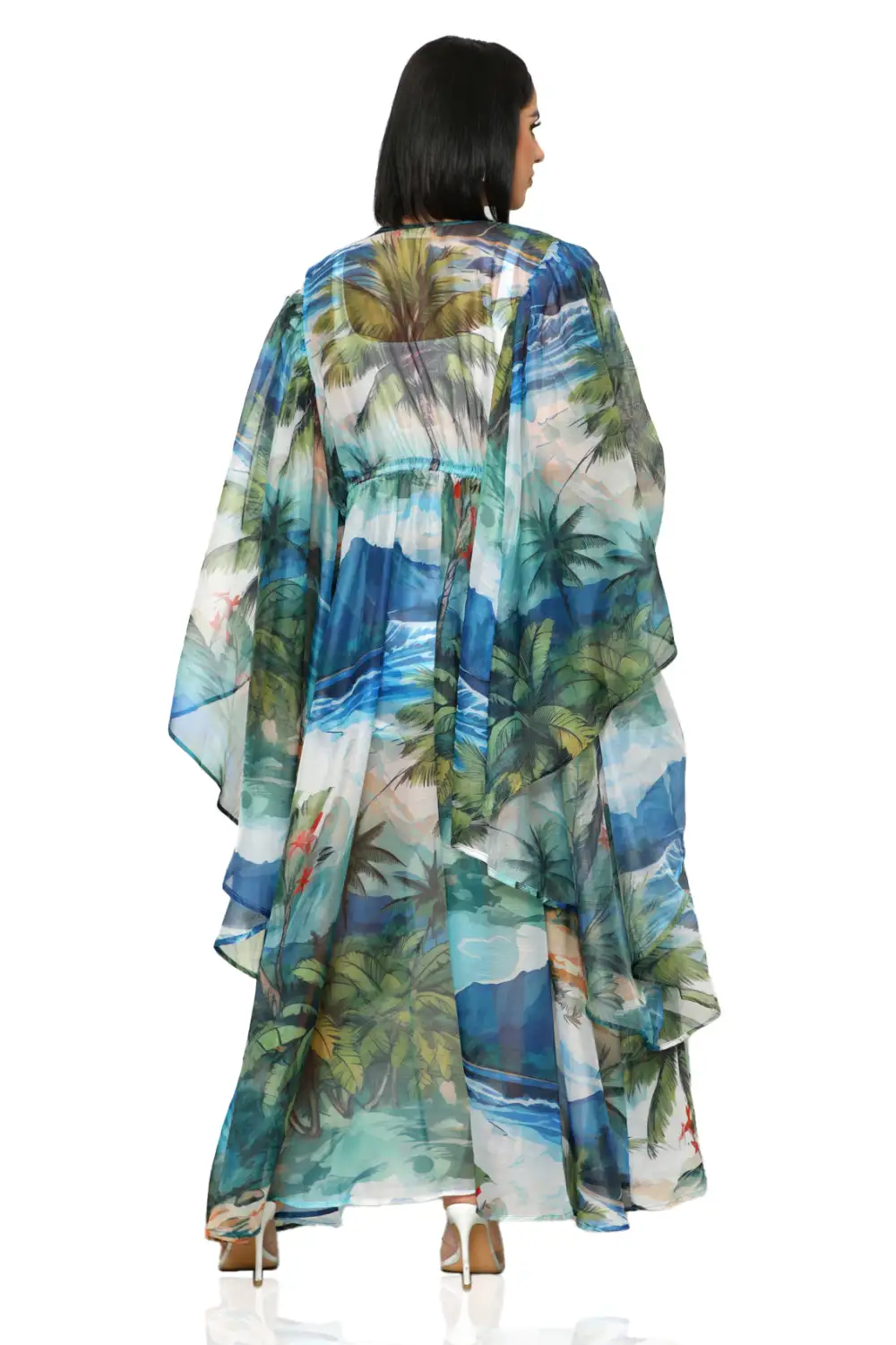 Tropical Escape Kimono Short Set