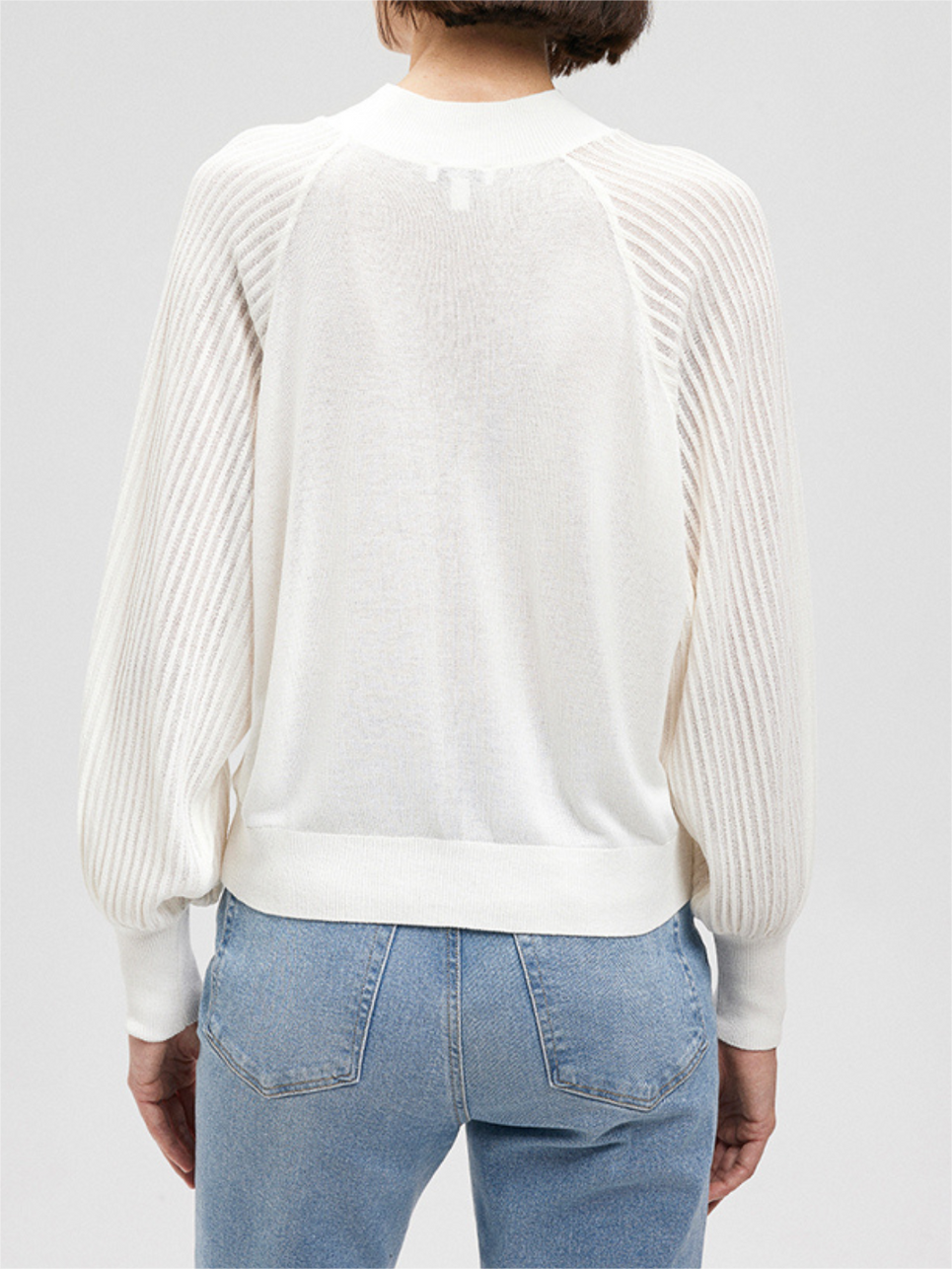 Crew Neck White Sweater