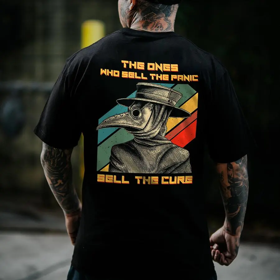 The Ones Who Sell The Panic Sell The Cure Printed Men's T-shirt