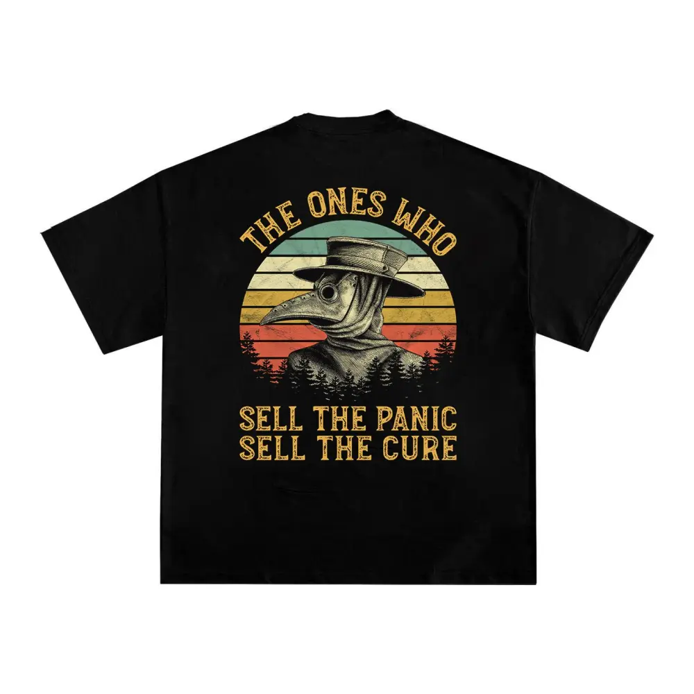 The Ones Who Sell The Panic Sell The Cure Printed Men's T-shirt