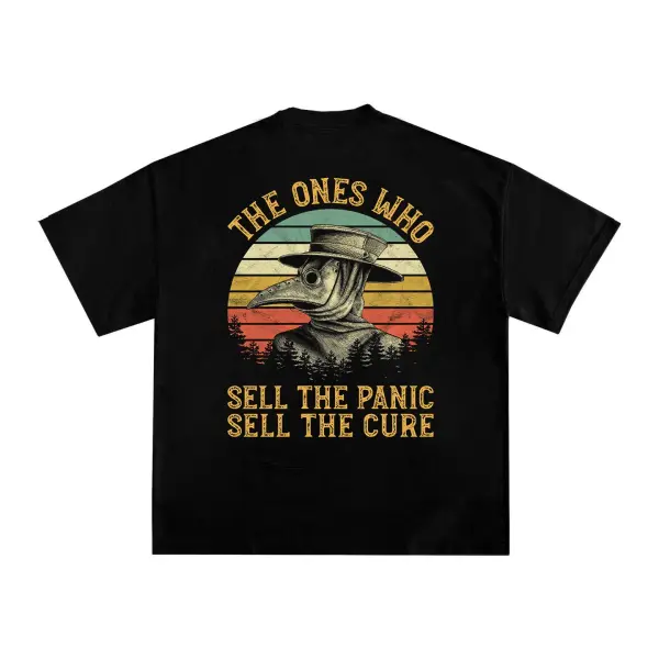 The Ones Who Sell The Panic Sell The Cure Printed Men's T-shirt