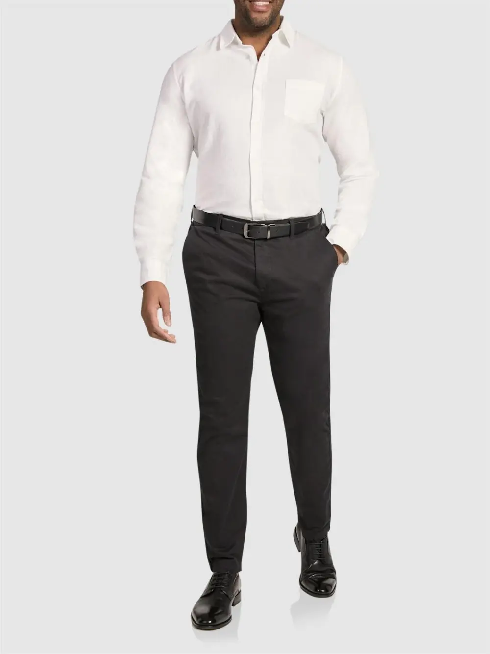 BLACK CHESTER RELAXED TAPERED CHINO