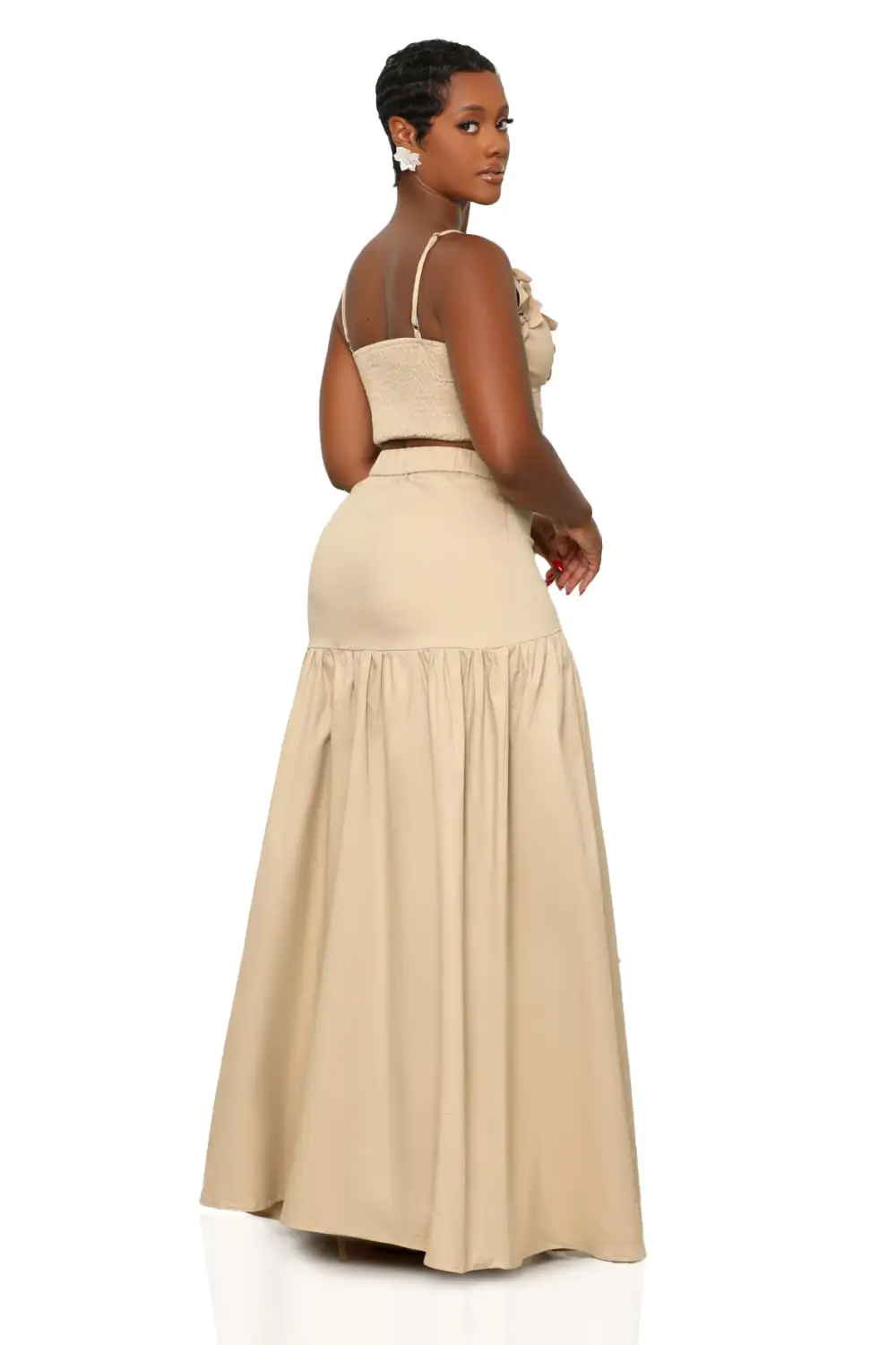 Flower Child Skirt Set (Tan)