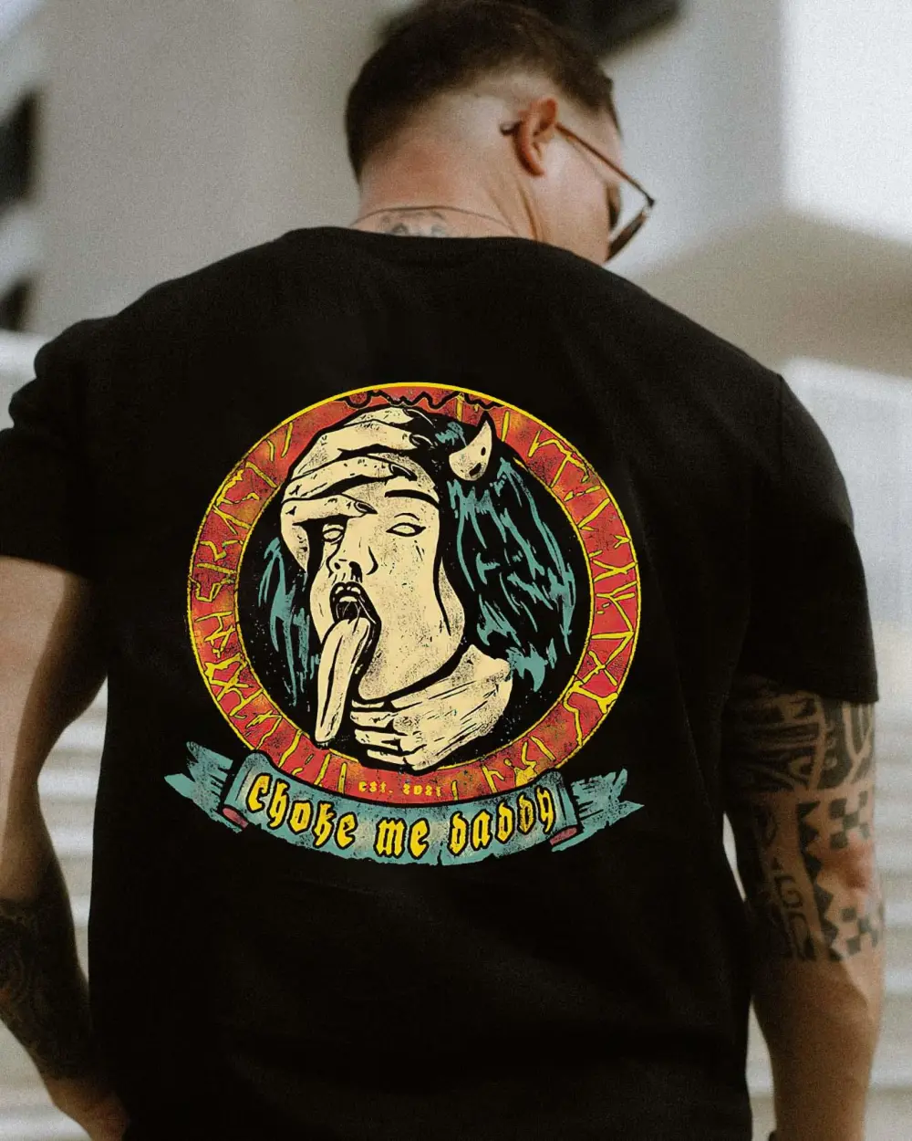 Choke Me Daddy Printed Men's T-shirt
