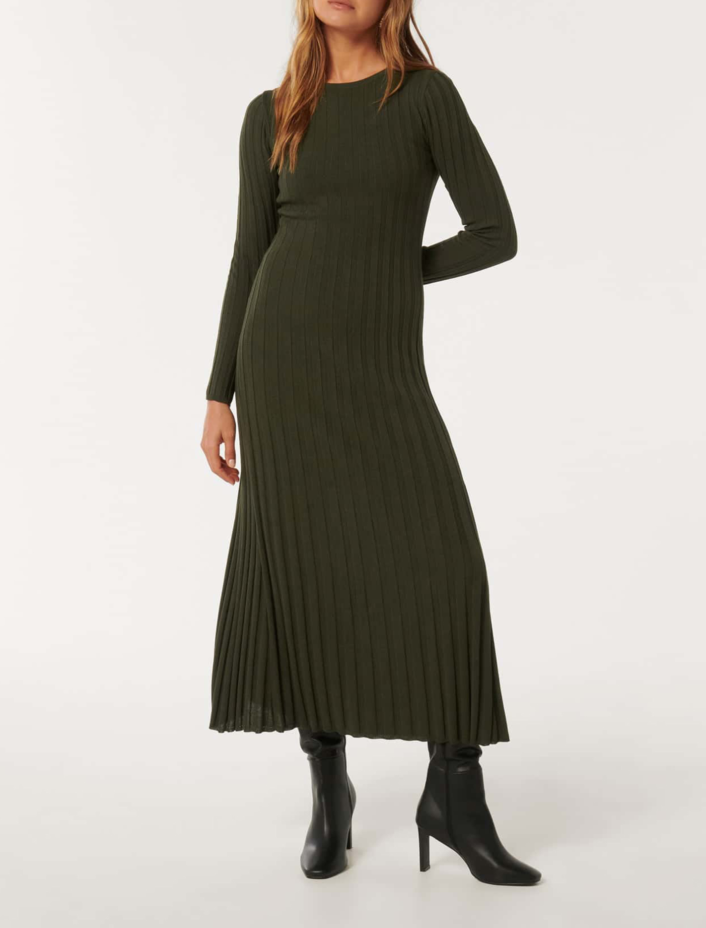 Lyla Crew-Neck Knit Dress