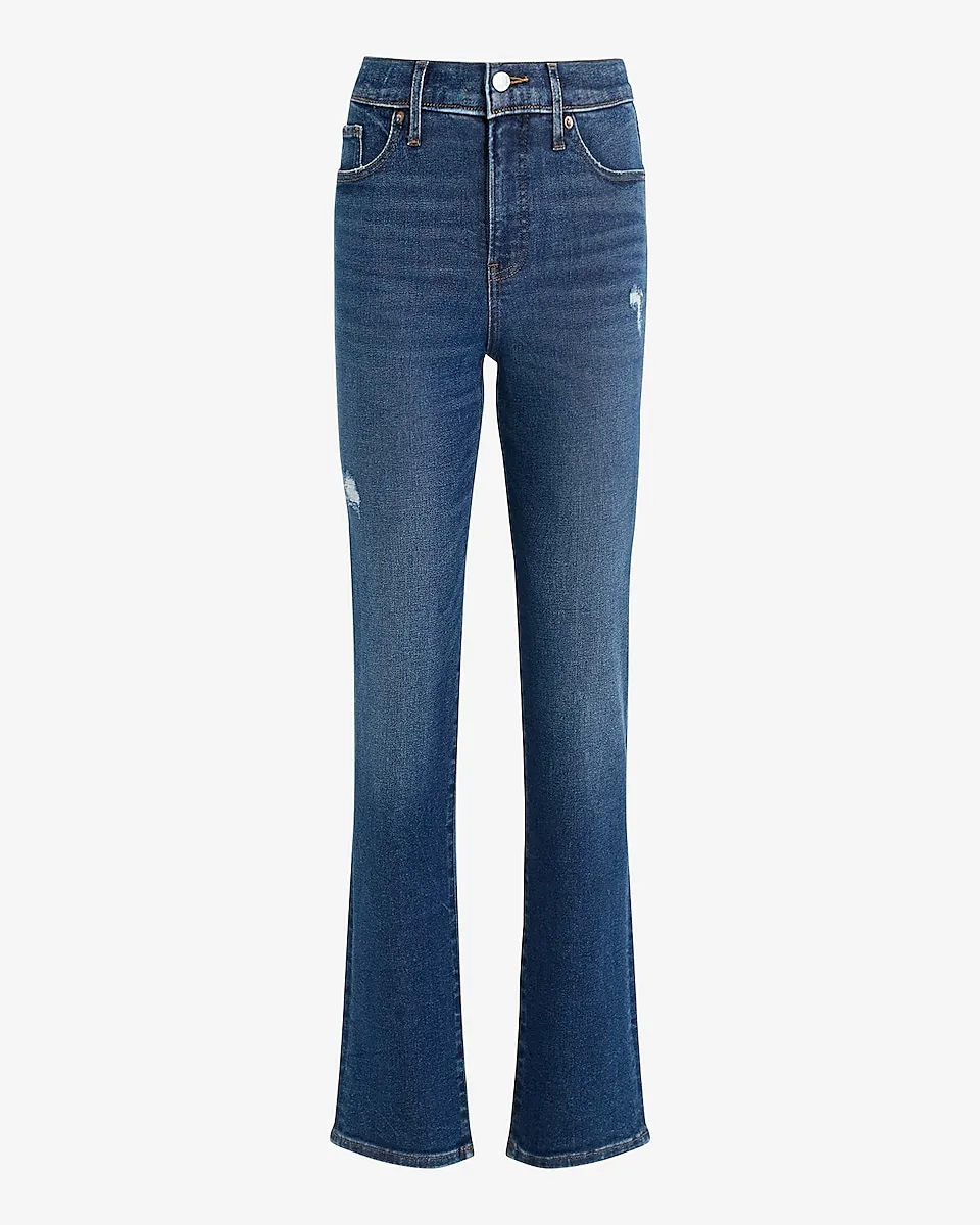 High Waisted Dark Wash '90s Slim Jeans