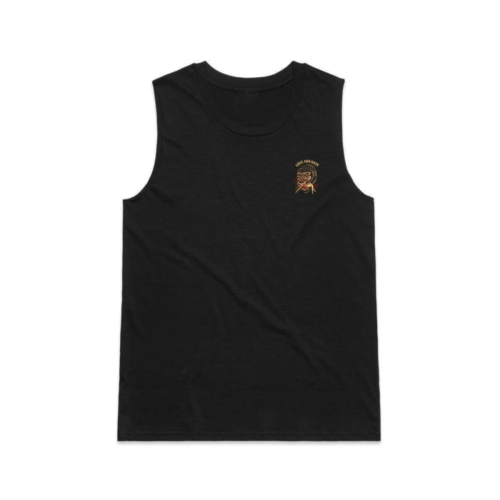 Love And Hate Print Men's Vest