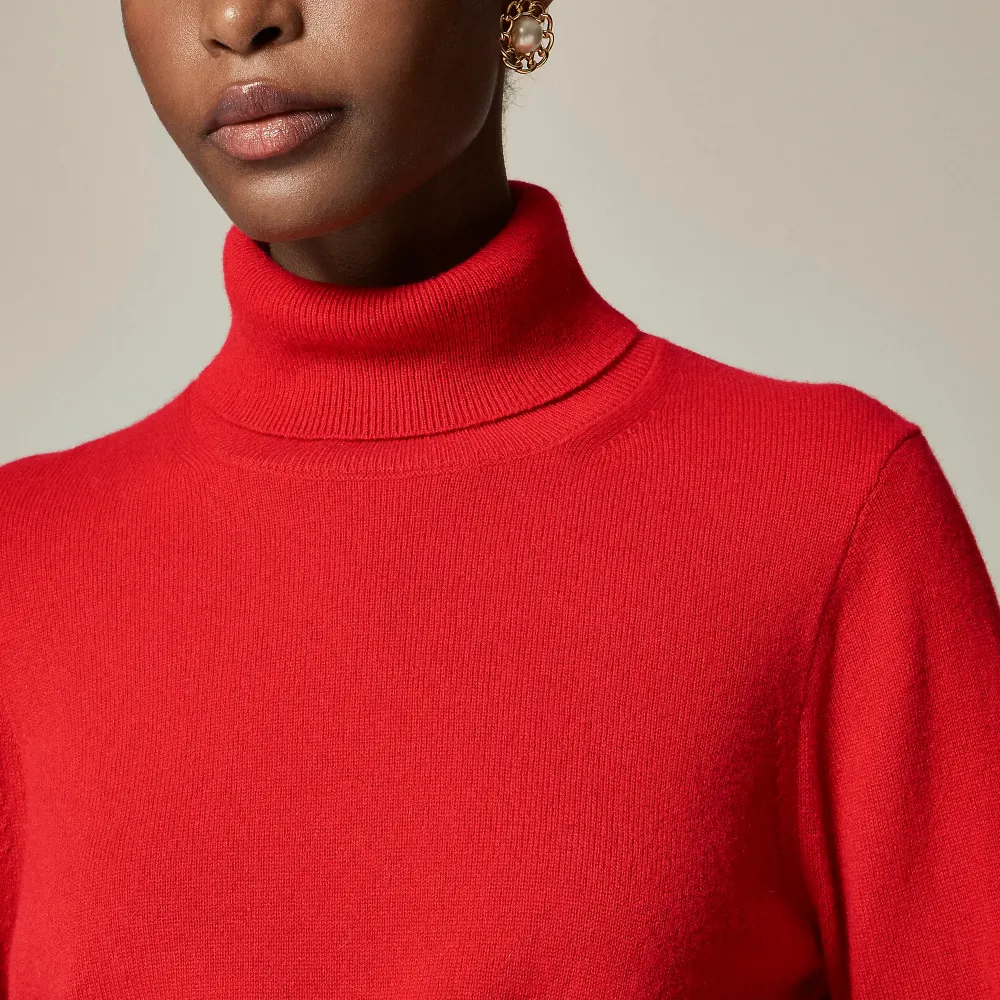 Cashmere shrunken turtleneck sweater