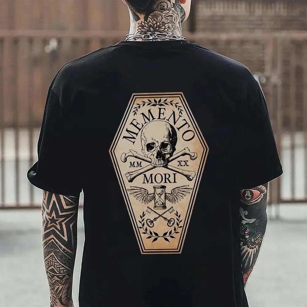 Memento Mori Printed Men's T-shirt