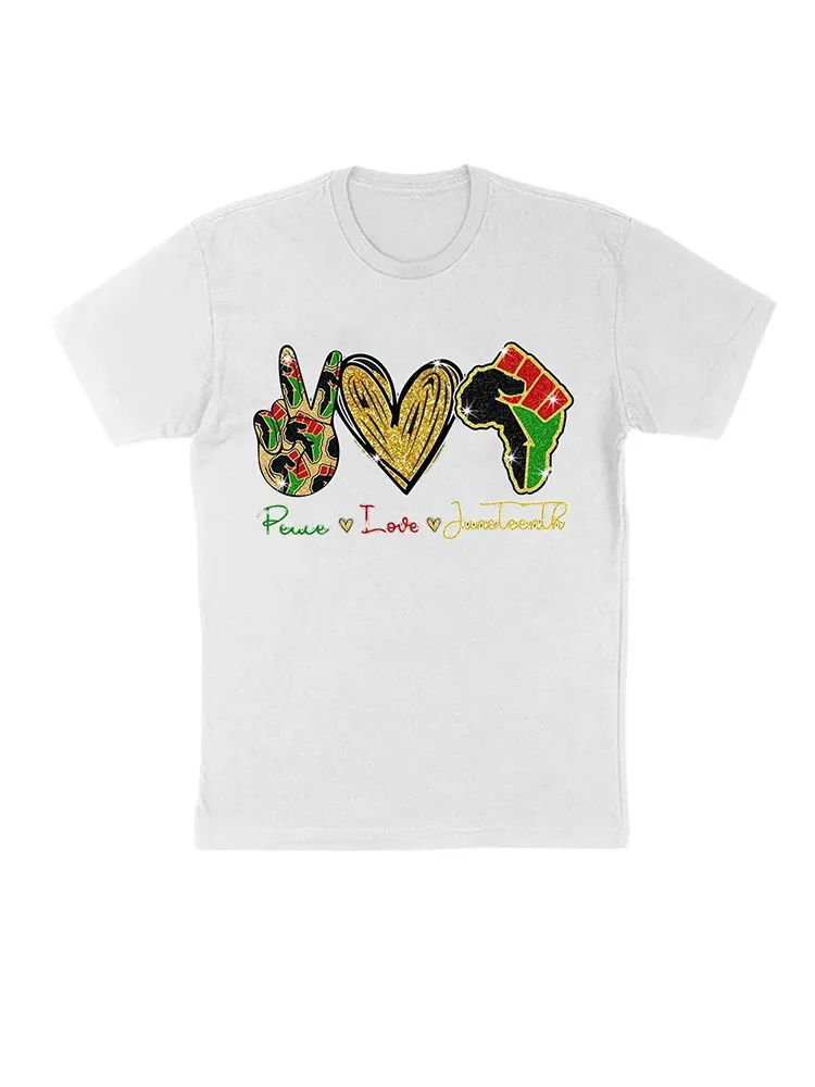 Peace Love Juneteenth T-Shirt