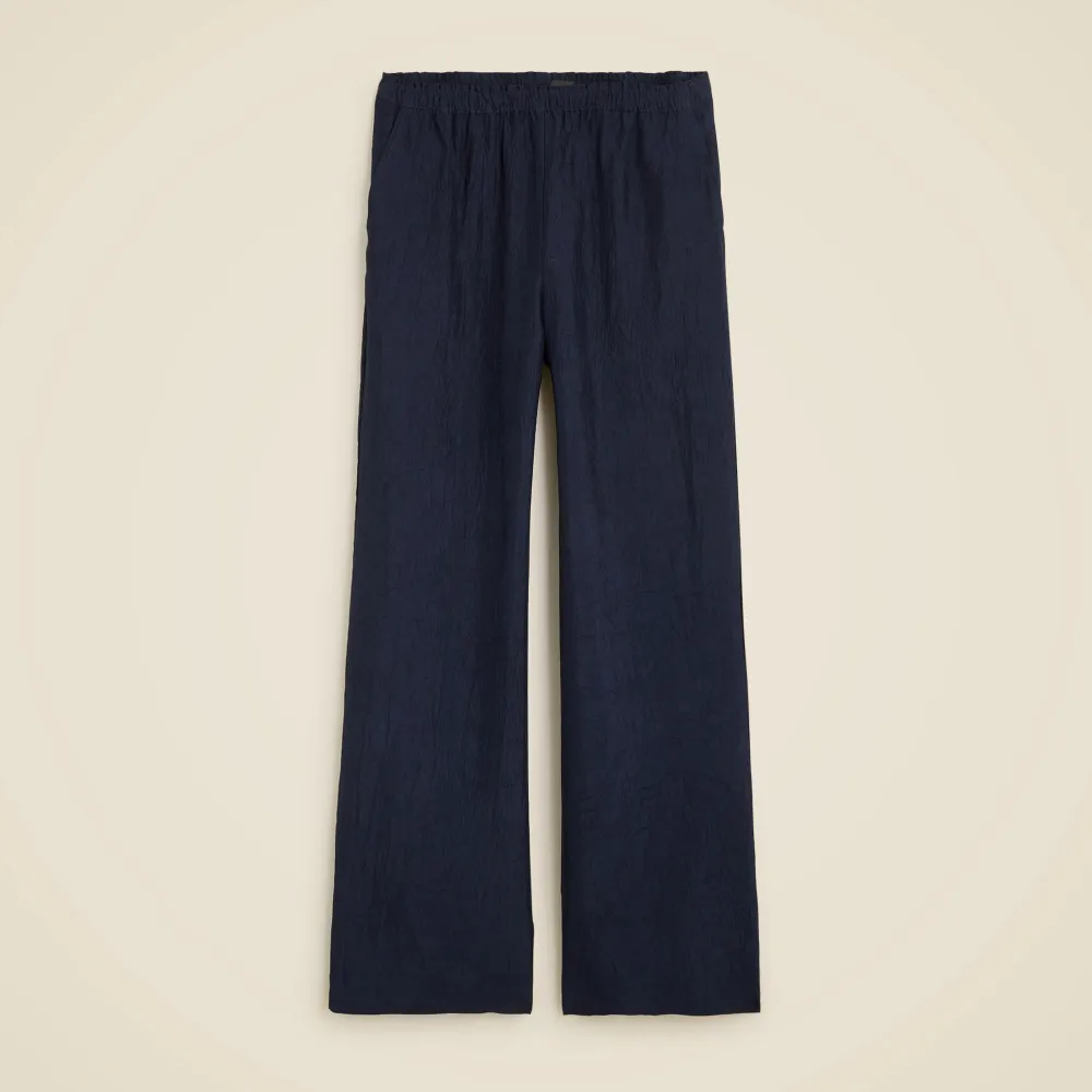 Stratus pant in textured satin