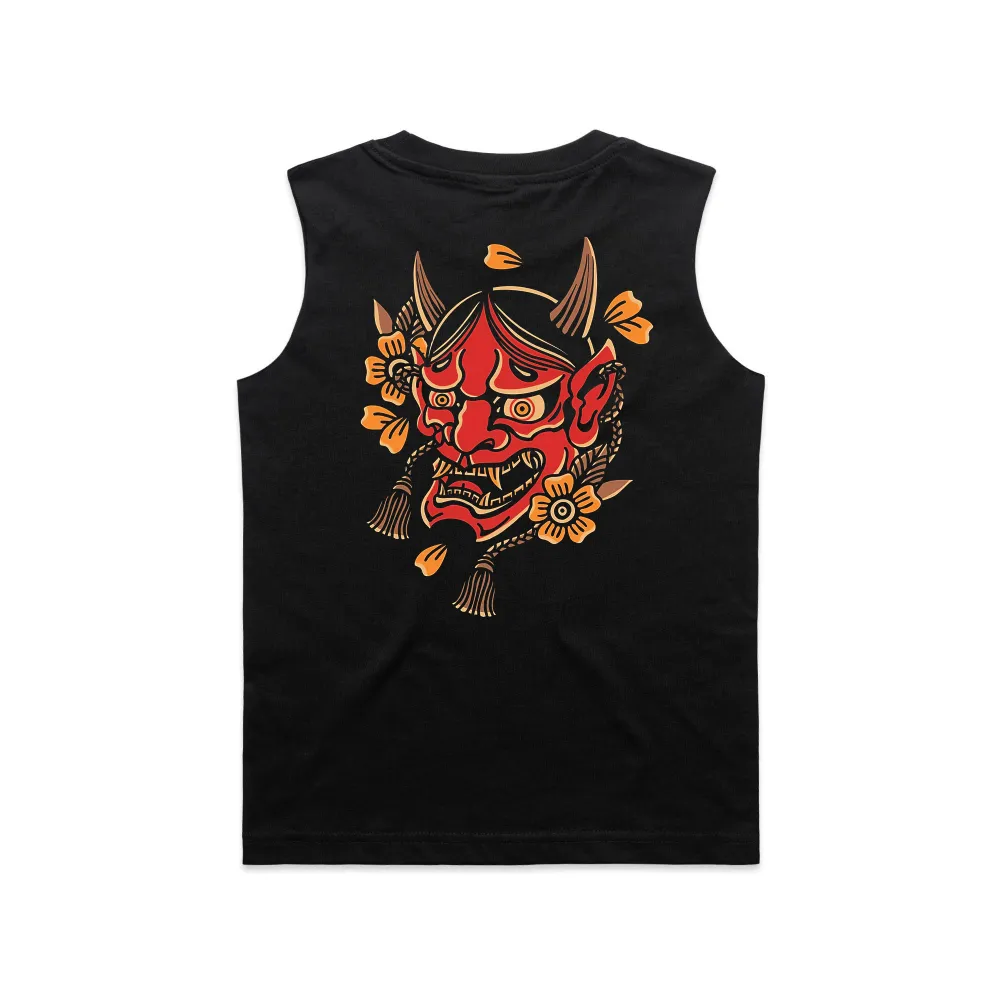 Demon Mask Print Men's Vest