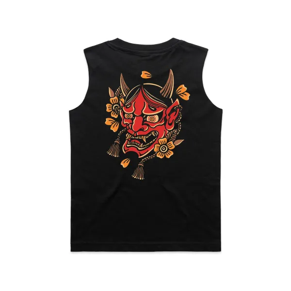 Demon Mask Print Men's Vest