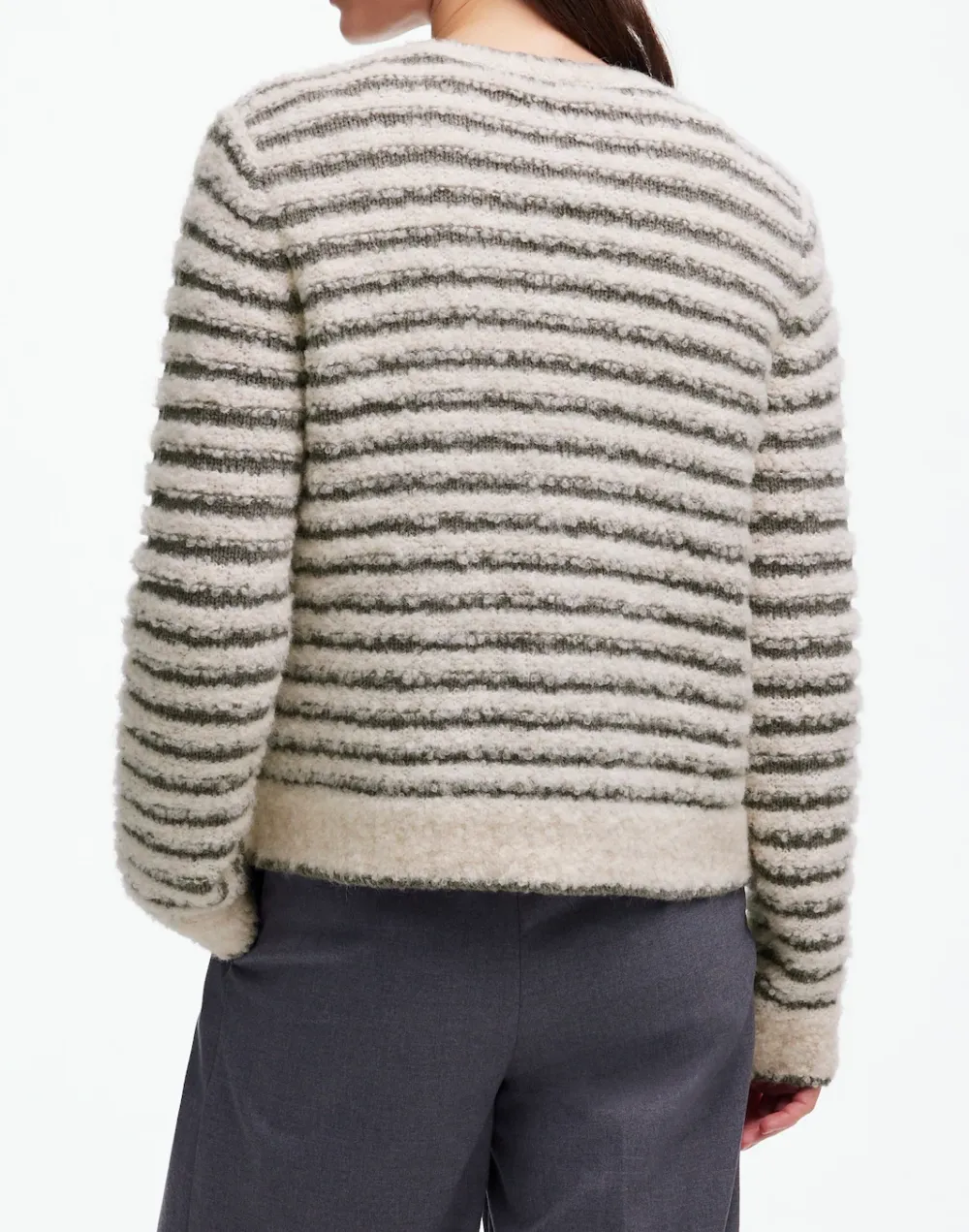 Bouclé-Knit Crewneck Sweater