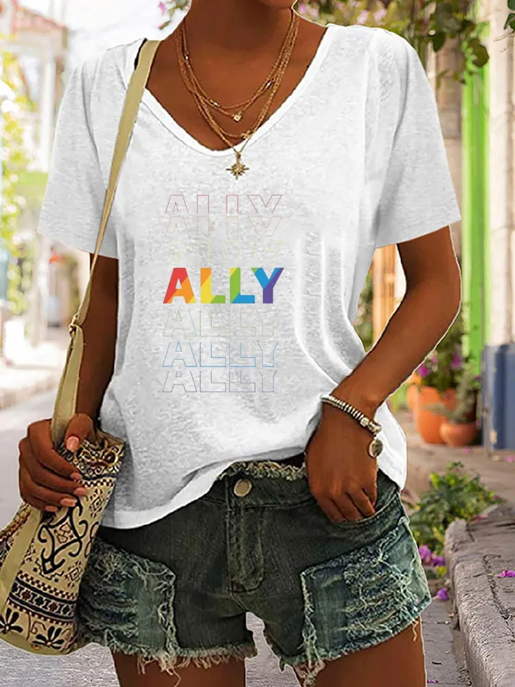 T-Shirt LGBTQ Ally Shirt, Love Is Love Tshirt, LGBTQ Support Gift, Trans Ally Tshirt