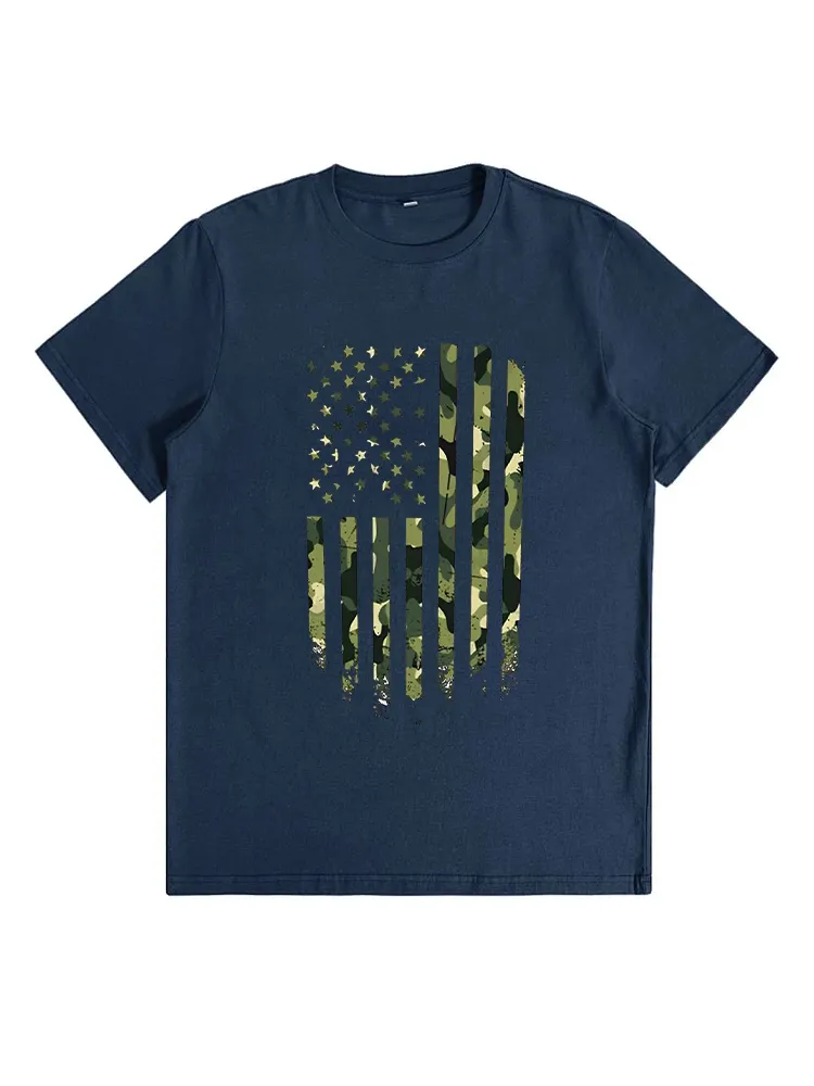 4Th Of July Clothes For Women American Flag Patriotic T-Shirt