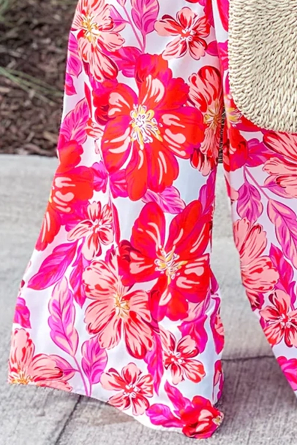 Floral resort trousers