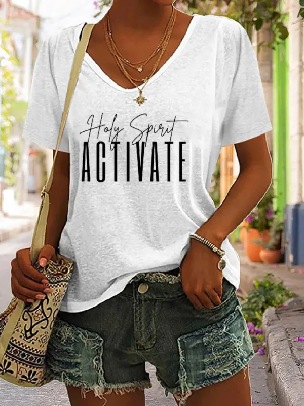 Holy Spirit Activate Shirt,Funny Christian Shirt, Funny Viral Quote, Religious Faith, Spirit Shirt,Holiday Shirt, Spirit Shirt, Holiday Gift