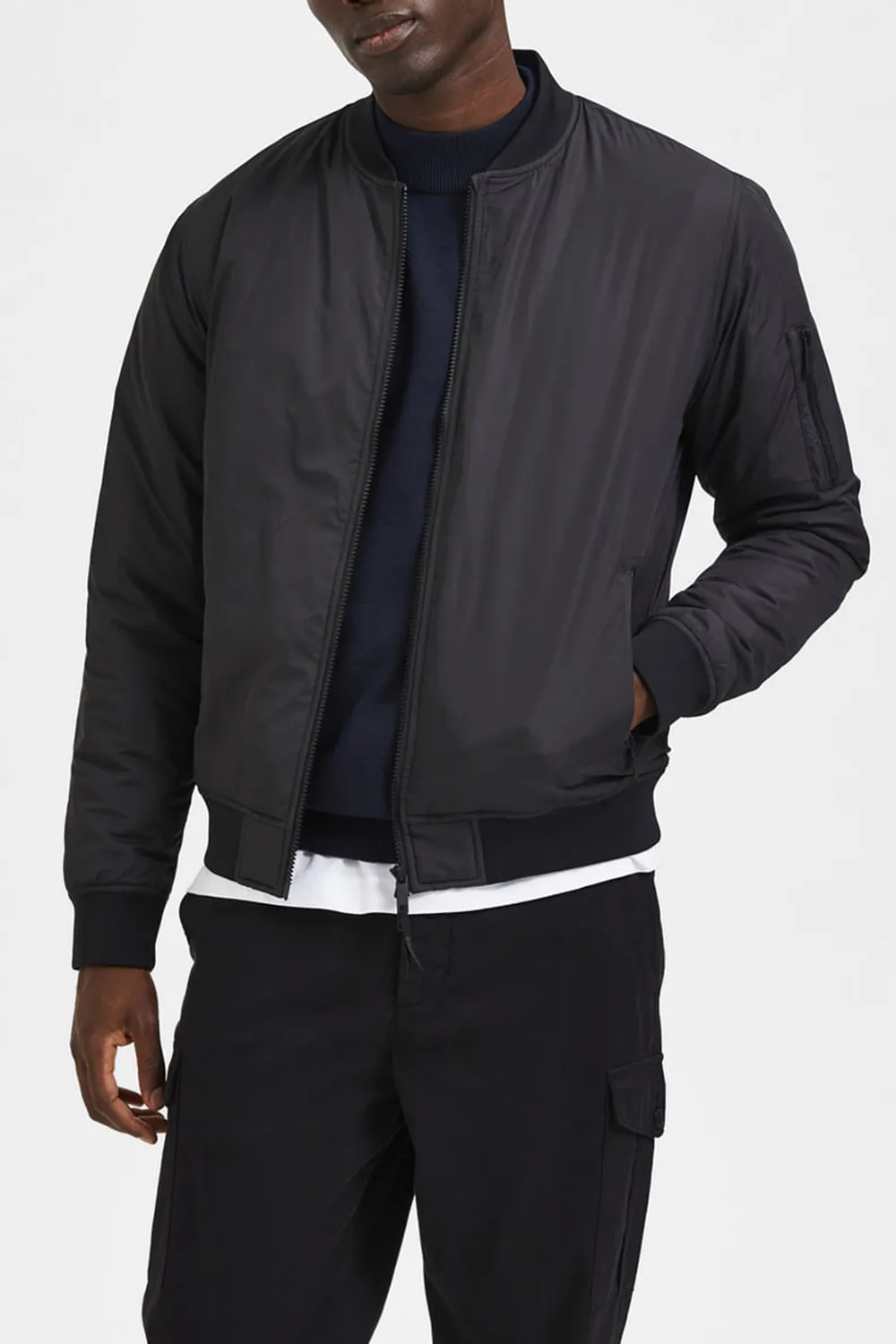 Black Bomber Jacket