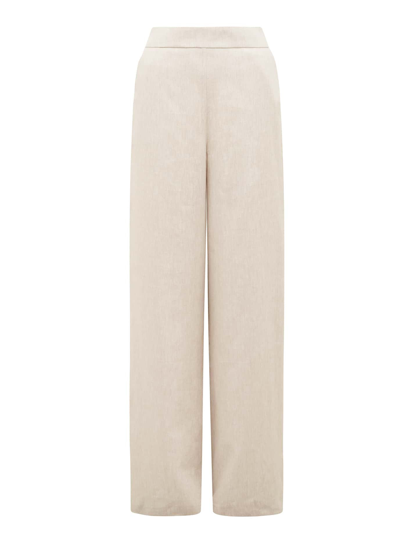 Martha Linen Wide-Leg Pants