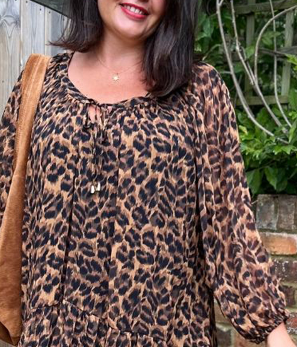 Leopard Print Willow Tiered Dress